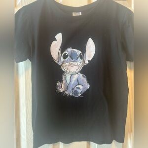 Freeze Black Tee with Playful Character Design